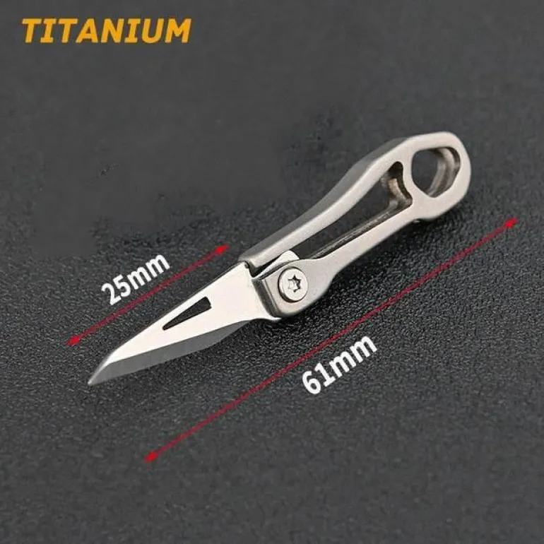 Titan-Schlüsselanhängermesser - Mini-faltbares Outdoor-Werkzeug