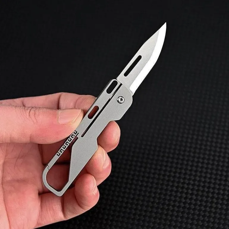 Titan-Schlüsselanhängermesser - Mini-faltbares Outdoor-Werkzeug
