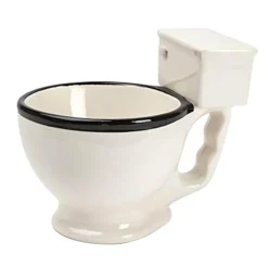 Toiletten-Kaffeetassen aus Keramik mit Handgriff – lustiges Trinkgeschirr