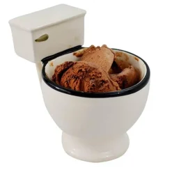 Toiletten-Kaffeetassen aus Keramik mit Handgriff – lustiges Trinkgeschirr