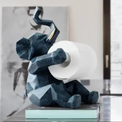 Toilettenpapierhalter mit Elefanten-Hirschmotiv – süßes Badezimmerdekor