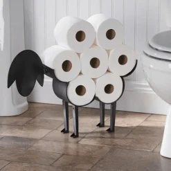 Toilettenpapierhalter mit Schafmotiv – dekoratives Badezimmer-Accessoire im Landhausstil