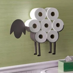 Toilettenpapierhalter mit Schafmotiv – dekoratives Badezimmer-Accessoire im Landhausstil