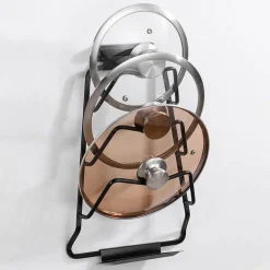 Topfdeckelhalter-Regal - Wandmontierter Küchen-Organizer