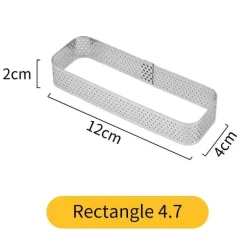 Tortenring aus Edelstahl – wiederverwendbare Kuchen- und Mousseform