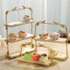 Tortenständer aus Blattgold – Elegante, dekorative Dessert-Ausstellung