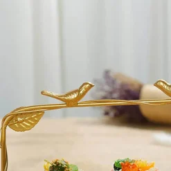 Tortenständer aus Blattgold – Elegante, dekorative Dessert-Ausstellung