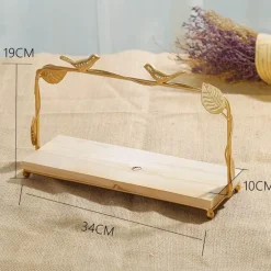 Tortenständer aus Blattgold – Elegante, dekorative Dessert-Ausstellung