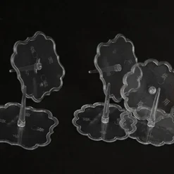 Tortenständer-Set aus transparentem Kunststoff – 20-teilig, Fondanthalter und Präsentationsständer