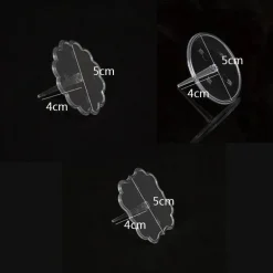 Tortenständer-Set aus transparentem Kunststoff – 20-teilig, Fondanthalter und Präsentationsständer