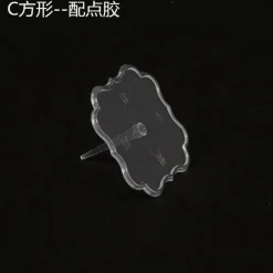 Tortenständer-Set aus transparentem Kunststoff – 20-teilig, Fondanthalter und Präsentationsständer