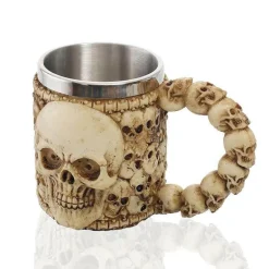 Totenkopfbecher - Halloween Milchbecher