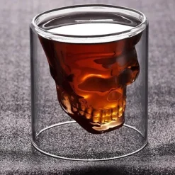 Totenkopf-Glasbecher – hitzebeständiger Bier-Cocktailbecher
