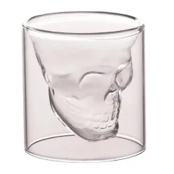 Totenkopf-Glasbecher – hitzebeständiger Bier-Cocktailbecher