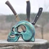 Totenkopf-Messerhalter – Einzigartiges Küchen-Organizer-Dekor