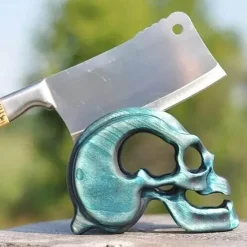 Totenkopf-Messerhalter – Einzigartiges Küchen-Organizer-Dekor