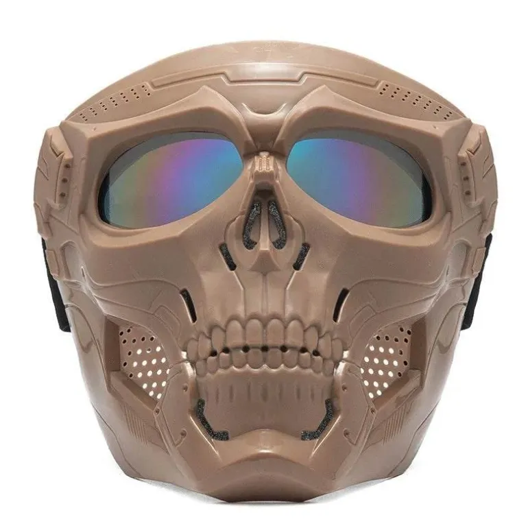 Totenkopf-Motorradmaske - Offroad-Fahrausrüstung
