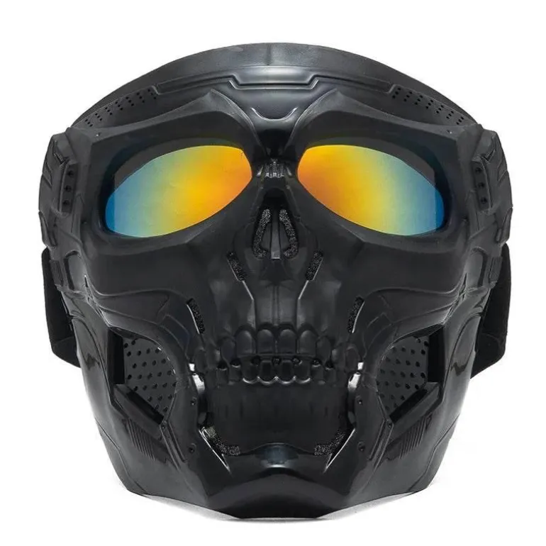 Totenkopf-Motorradmaske - Offroad-Fahrausrüstung