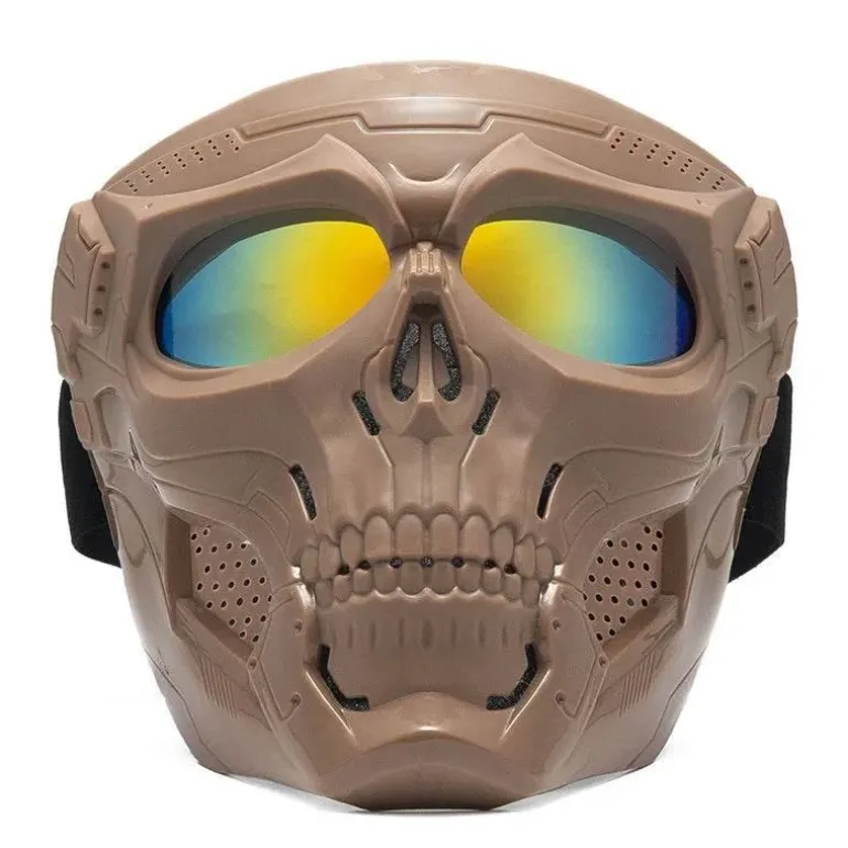 Totenkopf-Motorradmaske - Offroad-Fahrausrüstung