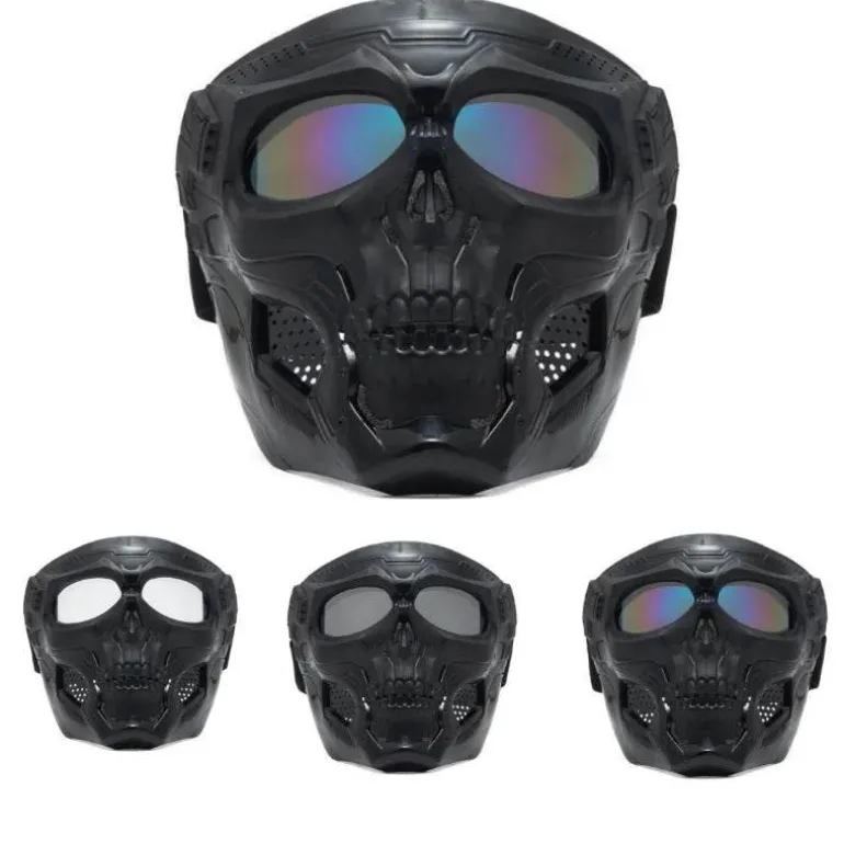 Totenkopf-Motorradmaske - Offroad-Fahrausrüstung