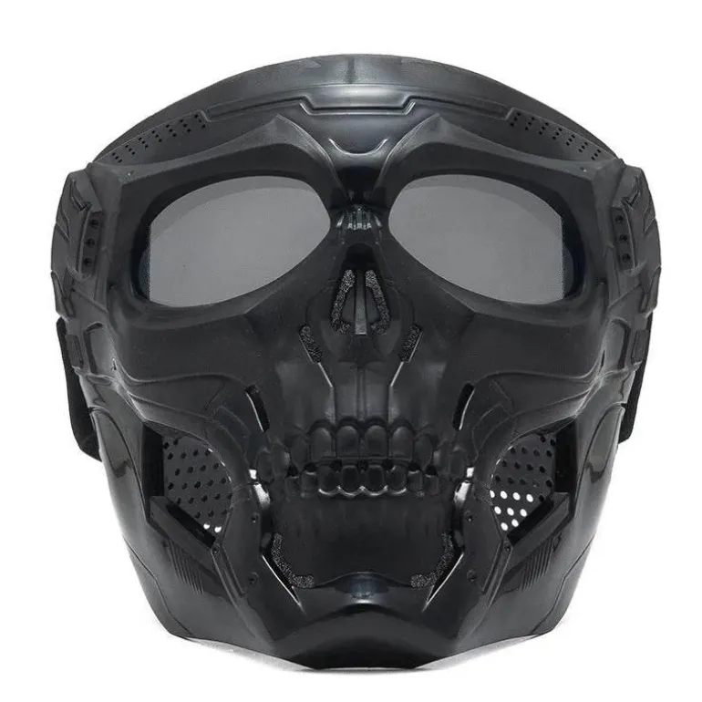 Totenkopf-Motorradmaske - Offroad-Fahrausrüstung