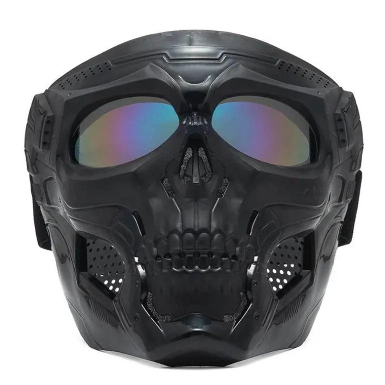 Totenkopf-Motorradmaske - Offroad-Fahrausrüstung