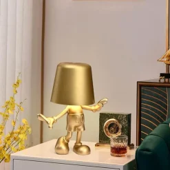 Touch-Lade-Schreibtischlampe - Golden Man Design