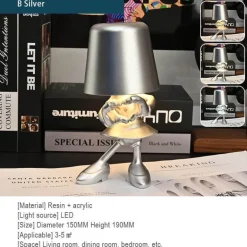 Touch-Lade-Schreibtischlampe - Golden Man Design