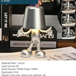 Touch-Lade-Schreibtischlampe - Golden Man Design