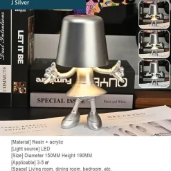 Touch-Lade-Schreibtischlampe - Golden Man Design