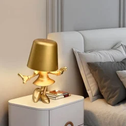 Touch-Lade-Schreibtischlampe - Golden Man Design