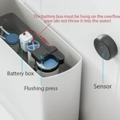 Touchless Auto-Flush Sensor - Smart Bathroom Upgrade