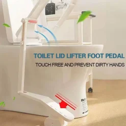 Touchless Toilet Lid Lifter Pedal - Sanitary Bathroom Accessory
