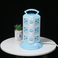 Tower Überspannungsschutz-Steckdosenleiste - Vertikales Design Mehrere Steckdosen