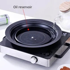 Tragbare antihaftbeschichtete koreanische BBQ-Grillpfanne – leicht zu reinigendes Kochwerkzeug