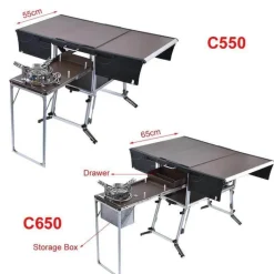 Tragbare Campingküche – Faltbare Outdoor-Kochstation