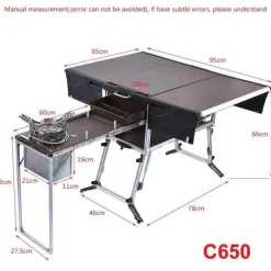 Tragbare Campingküche – Faltbare Outdoor-Kochstation