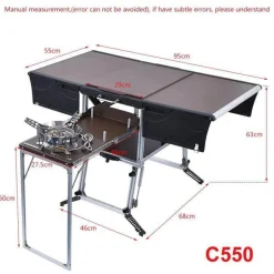 Tragbare Campingküche – Faltbare Outdoor-Kochstation