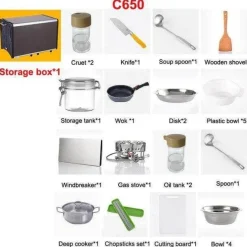 Tragbare Campingküche – Faltbare Outdoor-Kochstation