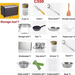 Tragbare Campingküche – Faltbare Outdoor-Kochstation