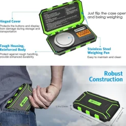 Tragbare digitale Mini-Personenwaage – Taschenwaage für unterwegs und zu Hause