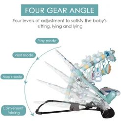 Tragbare elektrische Babywippe – faltbare automatische Wiege