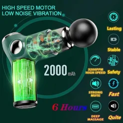 Tragbare elektrische Massagepistole – Mini-Muskelentspannungsmassagegerät