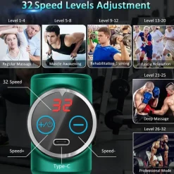 Tragbare elektrische Massagepistole – Mini-Muskelentspannungsmassagegerät