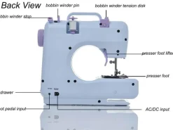 Tragbare elektrische Mini-Nähmaschine – einfache Verwendung auf Reisen