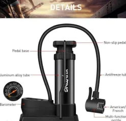 Tragbare Fahrradreifenpumpe – einfach zu bedienende Pedalpumpe
