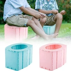 Tragbare faltbare Campingtoilette – Reisetoilette für draußen