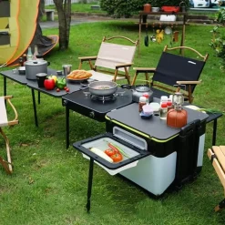 Tragbare, faltbare Outdoor-Kochstation - Chef Table