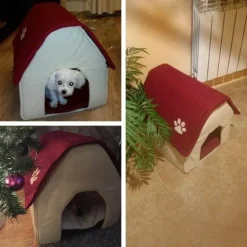 Tragbare Hundehütte für draußen – Zwinger für Haustiere