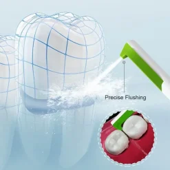 Tragbare 2-in-1-Zahnbürste mit Munddusche – Zahnpflegegerät für unterwegs
